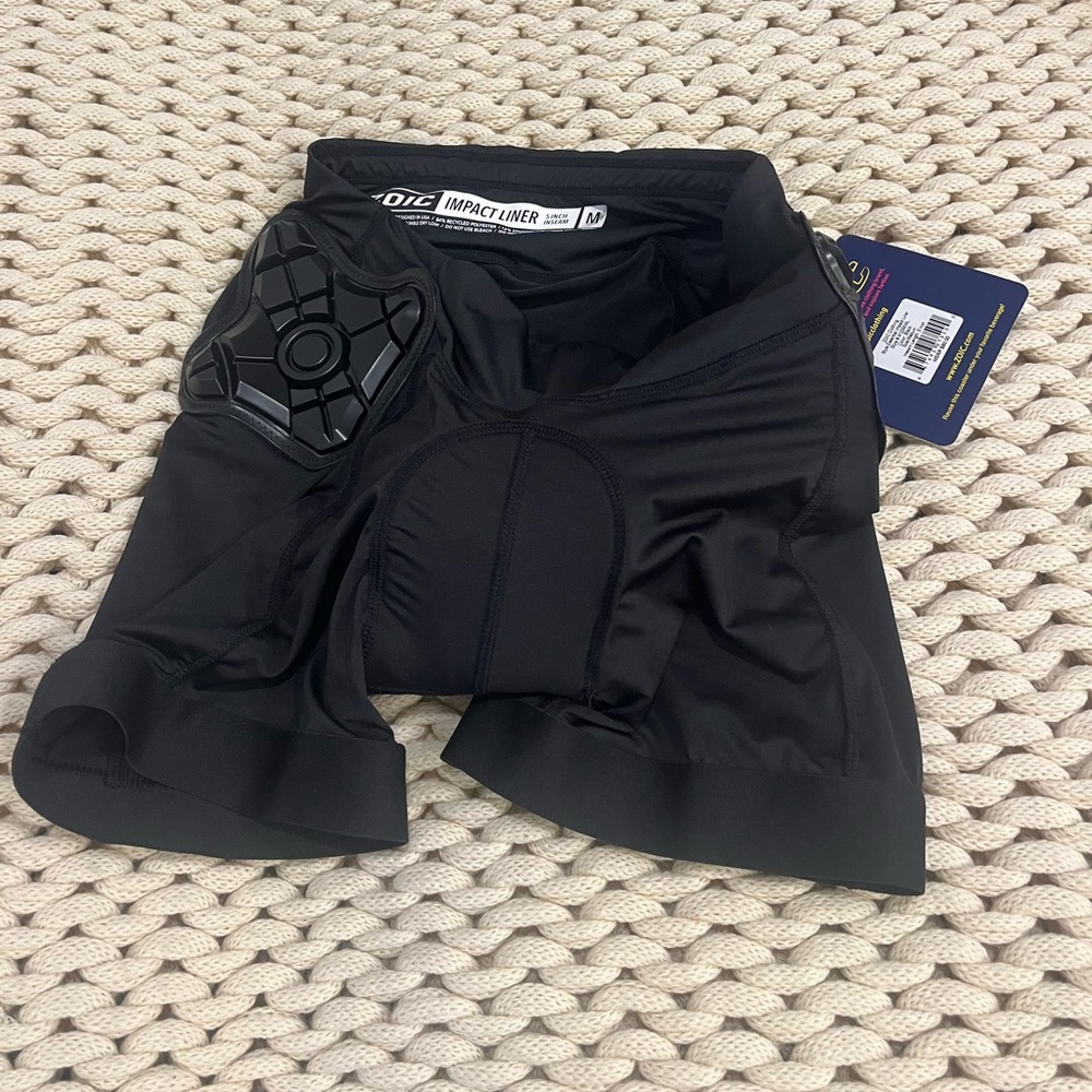 Zoic Black Impact Liner Cycling Shorts